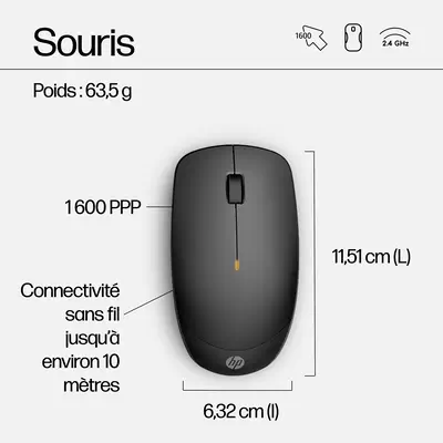 Ensemble clavier et souris sans fil HP 230 - Pack Clavier, souris - visuel 3