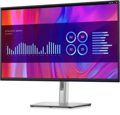 DELL P Series P3223DE écran plat de PC 80 cm (31.5") 2560 x 1440 pixels Quad HD LCD Noir - Dell - Ecran Ordinateur - visuel 3
