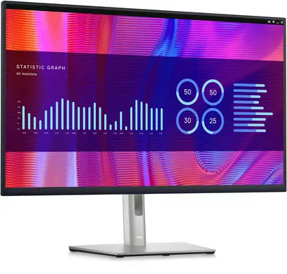 DELL P Series P3223DE écran plat de PC 80 cm (31.5") 2560 x 1440 pixels Quad HD LCD Noir - Dell - Ecran Ordinateur - visuel 2