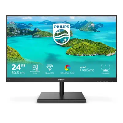 Philips E Line 245E1S/00 LED display 60,5 cm Philips - visuel 1 - hello RSE - Technologie sans scintillement permettant de réduire la fatigue oculaire