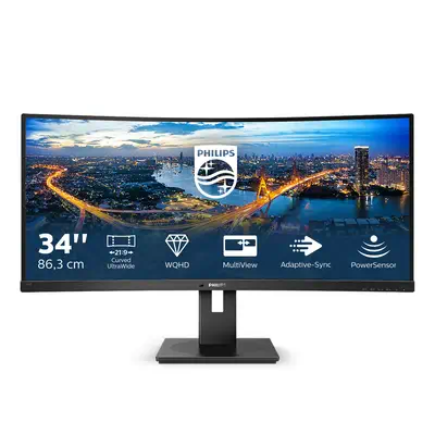 Philips B Line 345B1C/00 écran plat de PC Philips - visuel 1 - hello RSE - Technologie sans scintillement permettant de réduire la fatigue oculaire