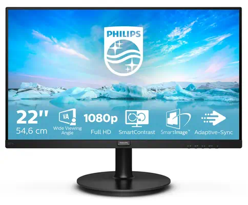 Philips V Line 221V8/00 écran plat de PC Philips - visuel 1 - hello RSE - Une action parfaitement fluide grâce à la technologie Adaptive Sync