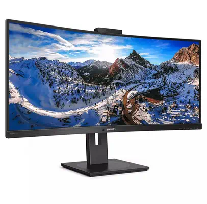 PHILIPS 346P1CRH/00 UWQHD, Curved, 34p, VA, Webcam Philips - visuel 1 - hello RSE - Jusqu'à 70 % d'énergie consommée en moins avec PowerSensor