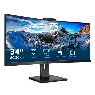 PHILIPS 346P1CRH/00 UWQHD, Curved, 34p, VA, Webcam - Philips - Ecran Ordinateur - visuel 9