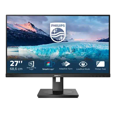 Philips S Line 272S1AE/00 LED display 68,6 cm Philips - visuel 1 - hello RSE - La base Super Ergo vous fait gagner en ergonomie