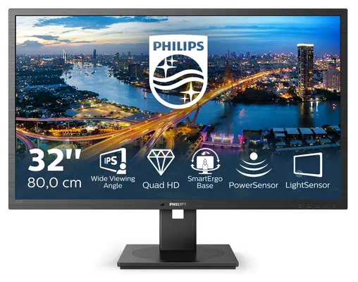 Philips B Line 325B1L/00 écran plat de PC Philips - visuel 1 - hello RSE - Technologie sans scintillement permettant de réduire la fatigue oculaire