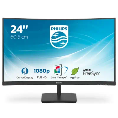 Philips E Line 241E1SC/00 LED display 59,9 cm Philips - visuel 1 - hello RSE - Écran incurvé pour une expérience plus immersive