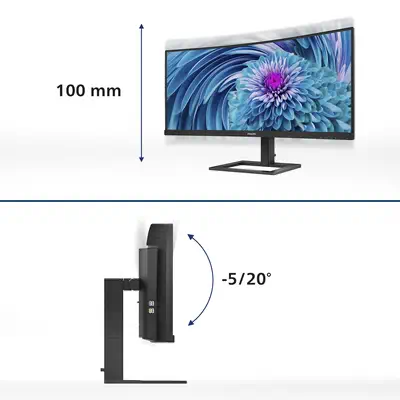 Philips E Line 346E2CUAE/00 écran plat de PC Philips - visuel 1 - hello RSE - Mode LowBlue pour une productivité préservant les yeux