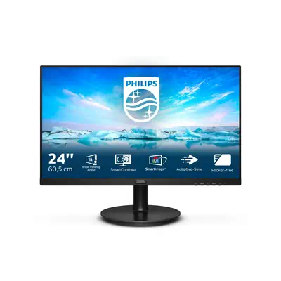 Philips V Line 242V8LA/00 LED display 60,5 cm Philips - visuel 1 - hello RSE - Préréglages SmartImage pour une qualité d'image facilement optimisée