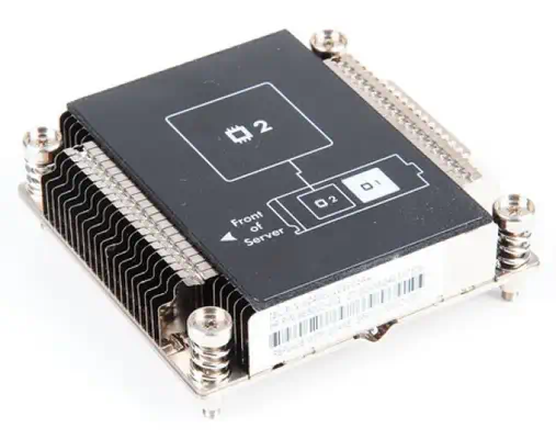 HP 670032-001 Processeur Dissipateur thermique/Radiateur Noir, Métallique - Refroidissement PC - visuel 1