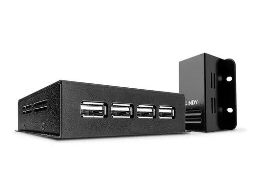 LINDY USB 2.0 Cat.5 Extender 50m Power over RJ45 4 Port - Lindy - Câble divers - visuel 5