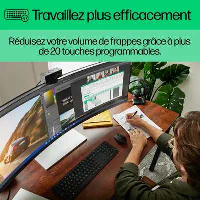 Ensemble clavier et souris sans fil HP 650 - Pack Clavier, souris - visuel 7