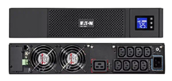 Eaton 5SC 3000I RT2U alimentation d'énergie non interruptible Eaton - visuel 1 - hello RSE - L'écran LCD donne des informations claires sur les paramètres clés de l'onduleur
