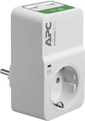 APC PM1WU2-GR protection surtension Blanc 1 sortie(s) CA 230 V - Prise parafoudre - visuel 1
