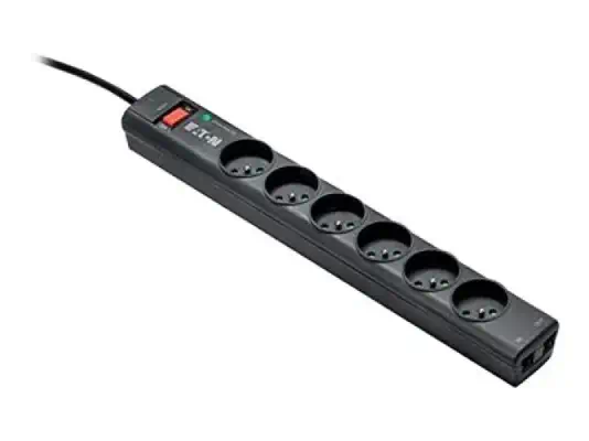 EATON Multiprises parafoudre 10A Protection Strip 6 prises - Eaton - Onduleur - visuel 2