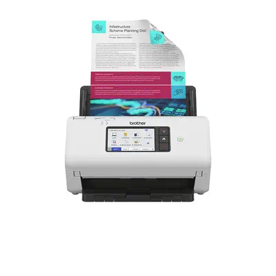 Brother ADS-4700W Chargeur automatique de documents + Scanner à feuille 600 x 600 DPI A4 Noir, Blanc - visuel 3
