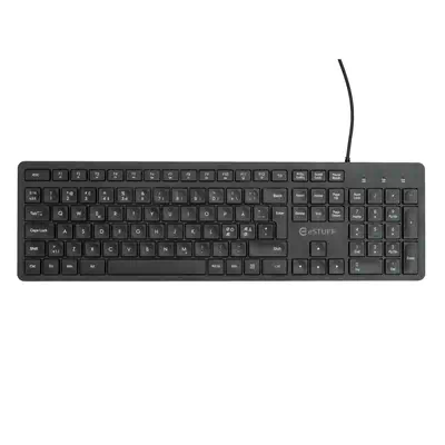 eSTUFF GLB211102 clavier Bureau USB QWERTY Nordique Noir - Clavier - visuel 2
