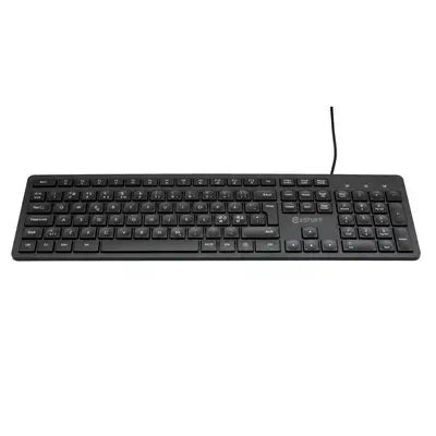 eSTUFF GLB211102 clavier Bureau USB QWERTY Nordique Noir - Clavier - visuel 3