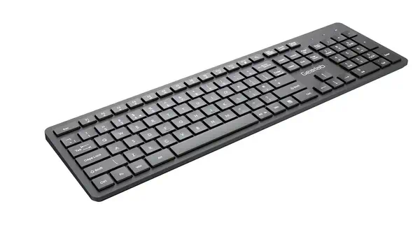 eSTUFF GLB211302 clavier Bureau USB QWERTY Anglais britannique Noir - Clavier - visuel 2