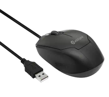 Livraison rapide eSTUFF GLB213002 souris Bureau Ambidextre Optique 1200 DPI
