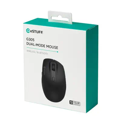 eSTUFF GLB214002 souris Bureau Droitier RF sans fil + Bluetooth IR LED 1800 DPI - Souris - visuel 4