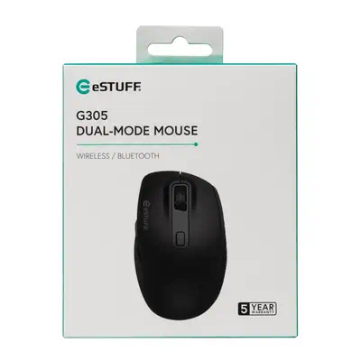 eSTUFF GLB214002 souris Bureau Droitier RF sans fil + Bluetooth IR LED 1800 DPI - Souris - visuel 2