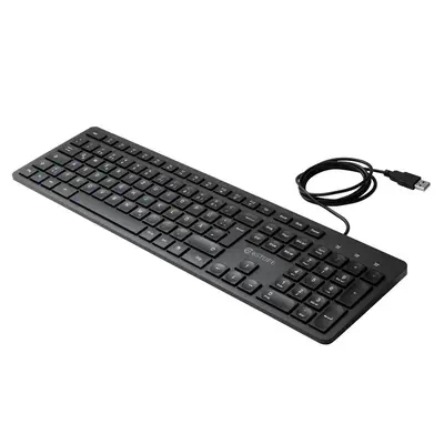 eSTUFF GLB211402 clavier Bureau USB QWERTZ Allemand Noir - Clavier - visuel 1
