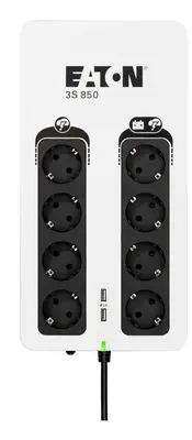 Eaton 3S850D alimentation d'énergie non interruptible Veille 0,85 kVA 510 W 8 sortie(s) CA - Onduleur - visuel 2