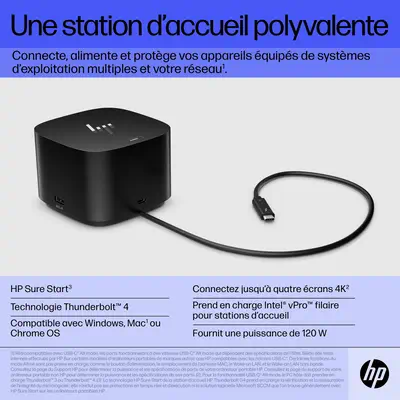 Station d’accueil HP Thunderbolt 120 W G4 - Station d'accueil pour portable - visuel 8