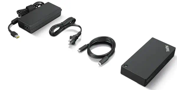 Lenovo 40B20135DK station d'accueil Avec fil USB 3.2 Gen 1 (3.1 Gen 1) Type-C Noir - Station d'accueil pour portable - visuel 2