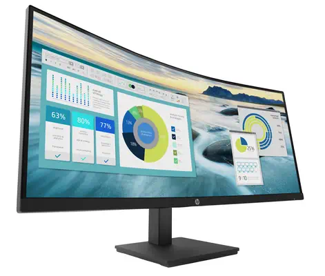 Écran incurvé HP P34hc G4 WQHD USB-C - Ecran Ordinateur - visuel 2