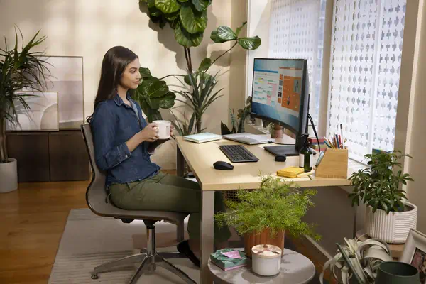 Écran incurvé HP P34hc G4 WQHD USB-C - Ecran Ordinateur - visuel 4