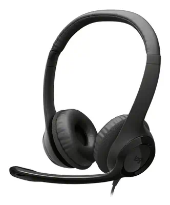 Logitech H390 USB Casque Avec fil Arceau Appels/Musique USB Type-A Noir - Casque Micro - visuel 1