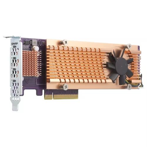 Achat Accessoire Réseau QNAP Quad M.2 PCIe SSD expansion card for x73 TS-x77 TVS-x82 TS-x80U sur hello RSE
