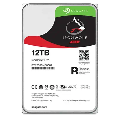 Seagate IronWolf Pro ST12000NT001 disque dur 12 To 7200 tr/min 256 Mo 3.5" Série ATA III - Disque dur Interne - visuel 4
