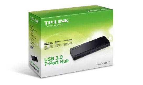 Achat TP-LINK 7-port USB 3.0 Hub Desktop 12V/2.5A power sur hello RSE - visuel 3