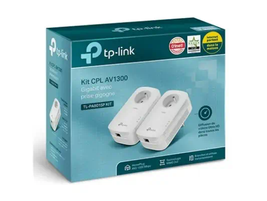 TP-LINK AV1200GigabitPassthrough Powerline Starter Kit - TP-Link - Accessoire Réseau - visuel 1