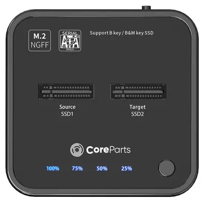 CoreParts MS-CLONER-SATA Station d'accueil de disques de stockage Noir - Accessoire Stockage - visuel 3