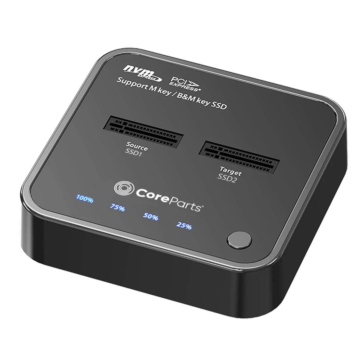 CoreParts MS-CLONER-NVME Station d'accueil de disques de stockage Noir - Accessoire Stockage - visuel 2