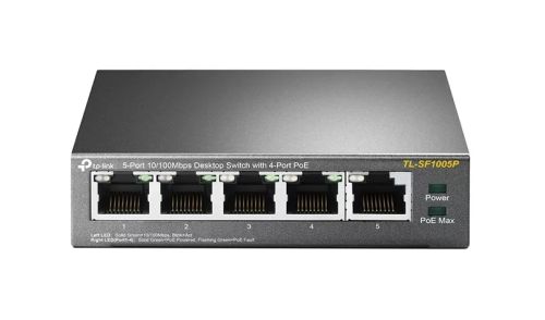Achat TP-LINK 5-Port 10/100Mbps Desktop Switch with 4-Port PoE 5 et autres produits de la marque TP-Link