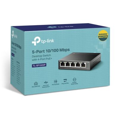 Vente TP-LINK 5-Port 10/100Mbps Desktop Switch with 4-Port PoE TP-Link au meilleur prix - visuel 8