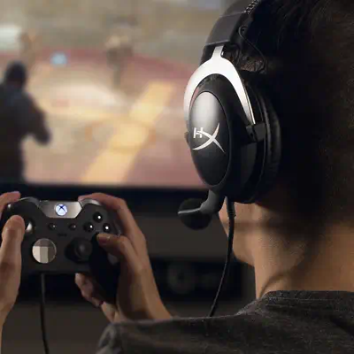 Casque HyperX CloudX pour jeux (argent argenté noir) - Xbox - Casque Micro - visuel 3