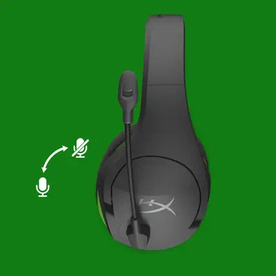 HyperX CloudX Stinger Core Wireless - Casque sans-fil gaming (Noir-Vert) - Casque Micro - visuel 3