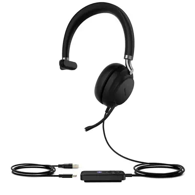 Yealink UH38 Mono Teams Casque Avec fil &sans fil Arceau Appels/Musique USB Type-C Bluetooth Noir - Casque Micro - visuel 1