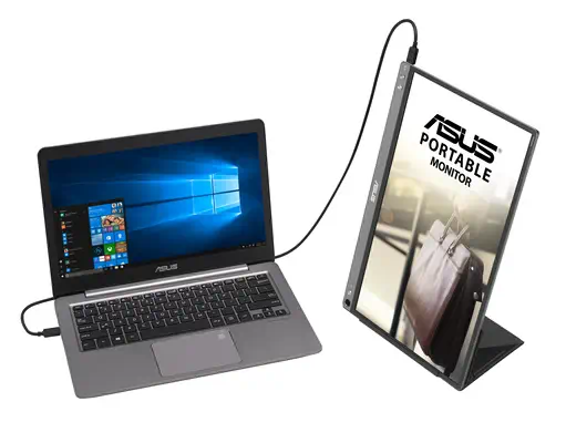 ASUS ZenScreen MB16ACE écran plat de PC 39,6 cm (15.6") 1920 x 1080 pixels Full HD LED Gris - Asus - Ecran Ordinateur - visuel 7