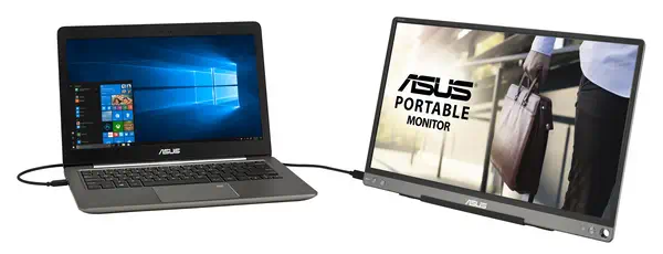 ASUS ZenScreen MB16ACE écran plat de PC 39,6 cm (15.6") 1920 x 1080 pixels Full HD LED Gris - Asus - Ecran Ordinateur - visuel 6