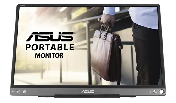 ASUS ZenScreen MB16ACE écran plat de PC 39,6 cm (15.6") 1920 x 1080 pixels Full HD LED Gris - Asus - Ecran Ordinateur - visuel 2