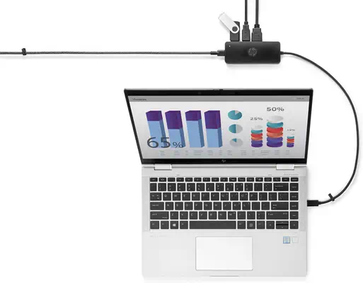 Concentrateur USB-C de voyage HP G2 - Station d'accueil pour portable - visuel 5
