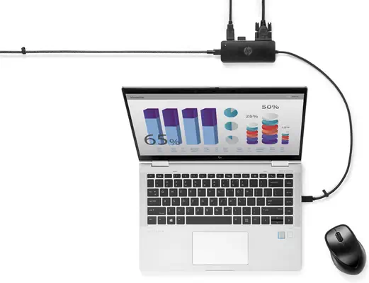 Concentrateur USB-C de voyage HP G2 - Station d'accueil pour portable - visuel 4