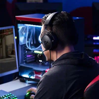 Casque gaming sans fil HyperX Cloud Alpha (noir-rouge) - Casque Micro - visuel 10